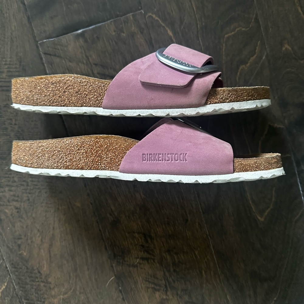 Birkenstock Mauve Single-Buckle Madrid Slide Sandals - Picture 4 of 4